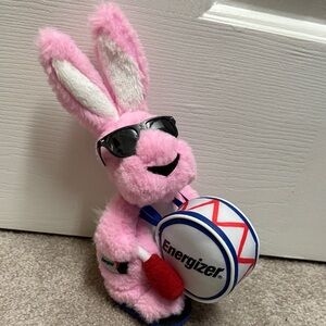 Energizer Pink Bunny Stuffed Animal Toy